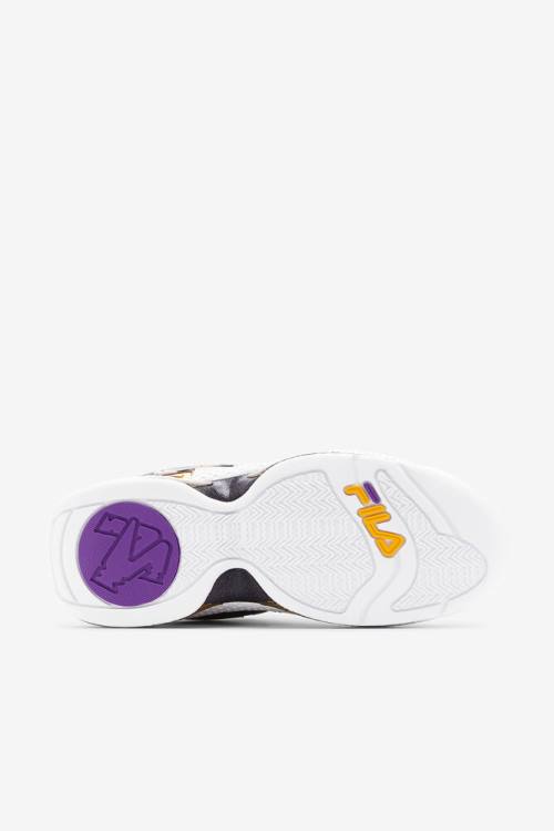 Fila Grant Hill Miesten 3 Tennarit Mustat Kultaiset Violetit | Fila072OI