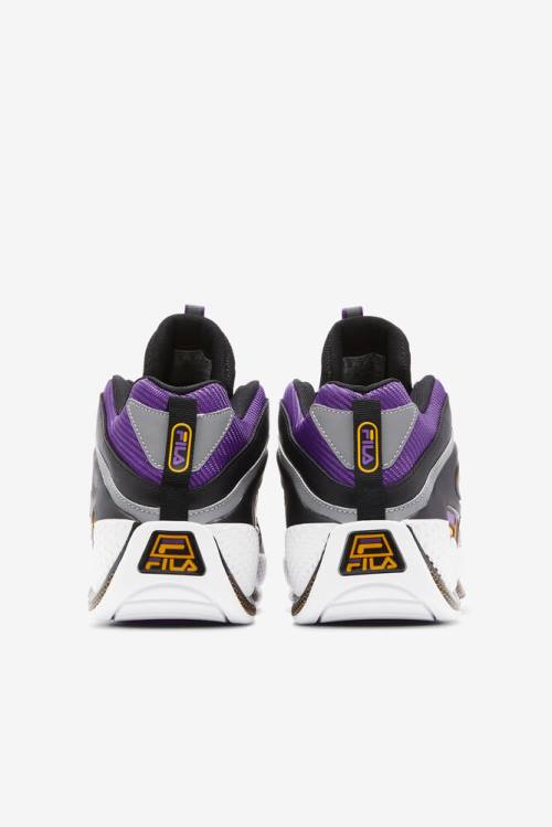Fila Grant Hill Miesten 3 Tennarit Mustat Kultaiset Violetit | Fila072OI