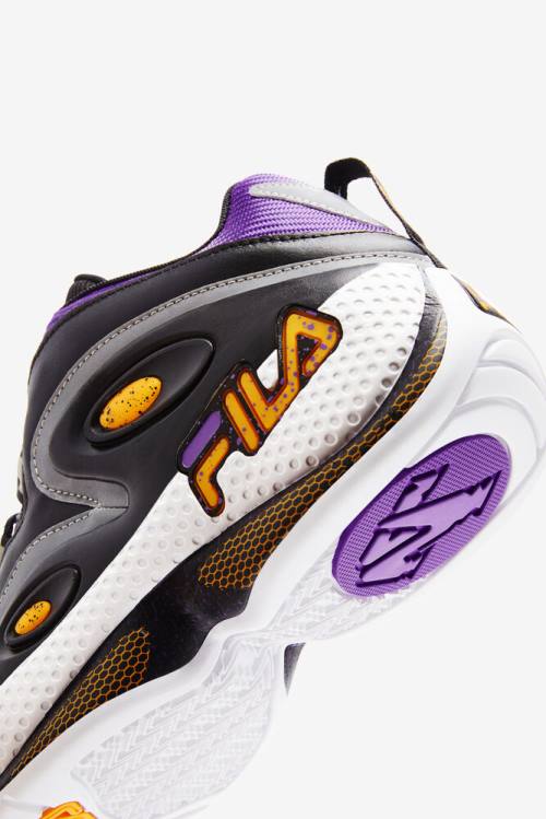Fila Grant Hill Miesten 3 Tennarit Mustat Kultaiset Violetit | Fila072OI