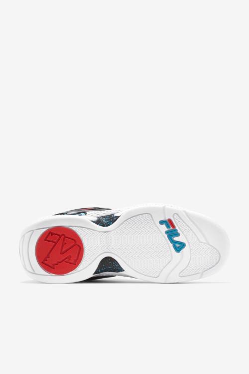Fila Grant Hill Miesten 3 Tennarit Mustat Turkoosi Punainen | Fila146GM