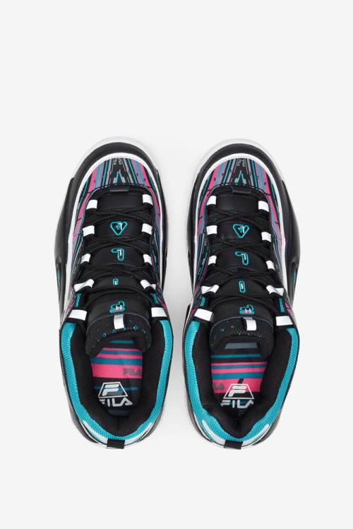 Fila Grant Hill Miesten 3 Tennarit Mustat Pinkki Valkoinen | Fila679JQ