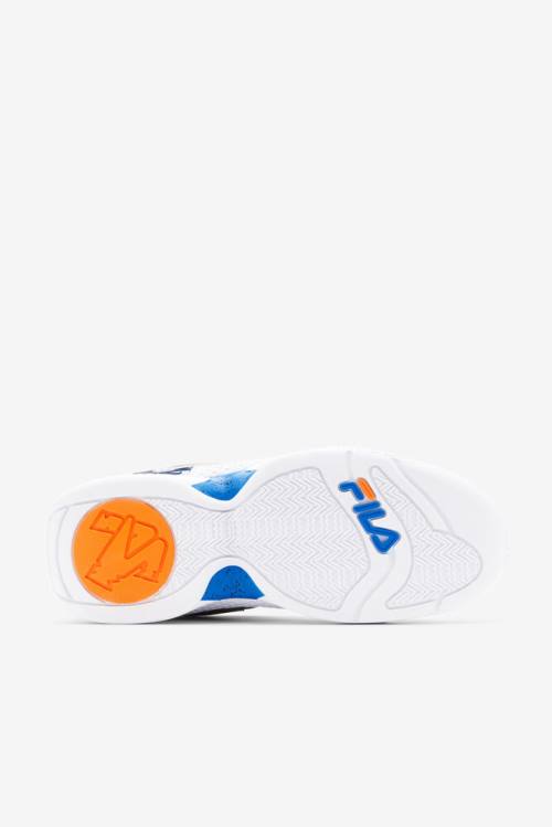 Fila Grant Hill Miesten 3 Tennarit Valkoinen Oranssi Sininen | Fila576UD