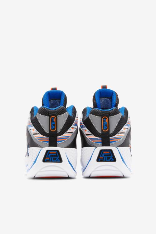Fila Grant Hill Miesten 3 Tennarit Valkoinen Oranssi Sininen | Fila576UD