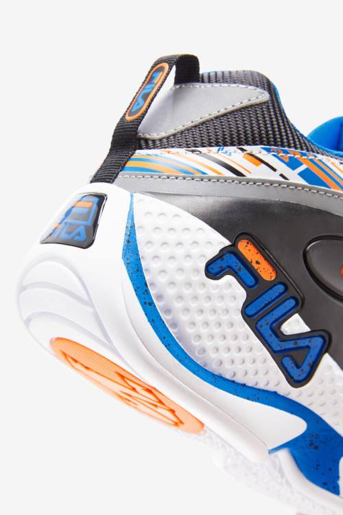 Fila Grant Hill Miesten 3 Tennarit Valkoinen Oranssi Sininen | Fila576UD