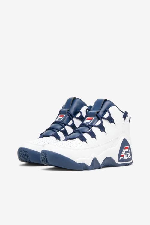 Fila Grant Hill Naisten 1 Tennarit Valkoinen Laivastonsininen Punainen | Fila571ZW