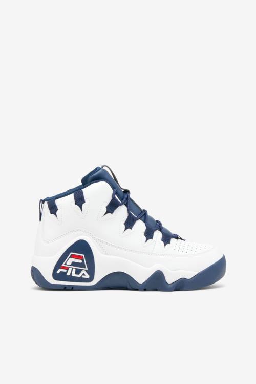 Fila Grant Hill Naisten 1 Tennarit Valkoinen Laivastonsininen Punainen | Fila571ZW