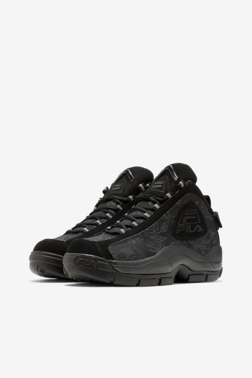 Fila Grant Hill Naisten 2 Floral Jacquard Tennarit Mustat | Fila041SG