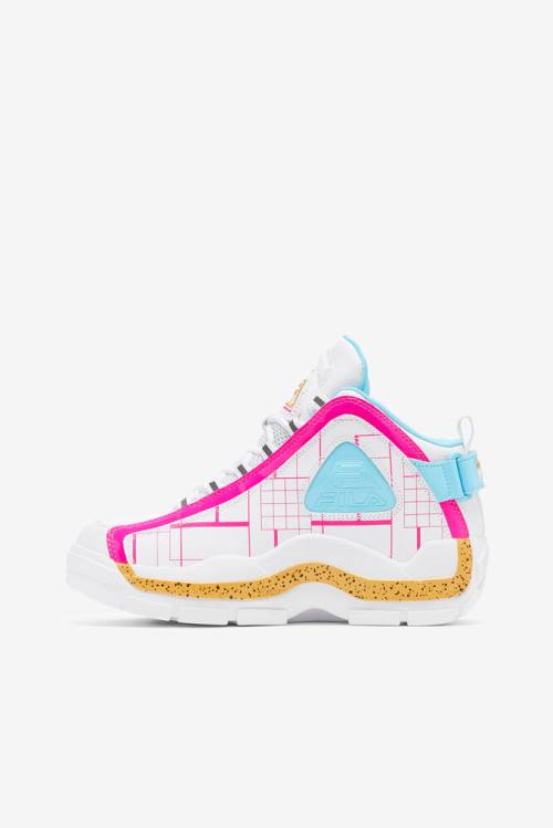 Fila Grant Hill Naisten 2 Tennarit Valkoinen Pinkki Sitruuna | Fila058BO