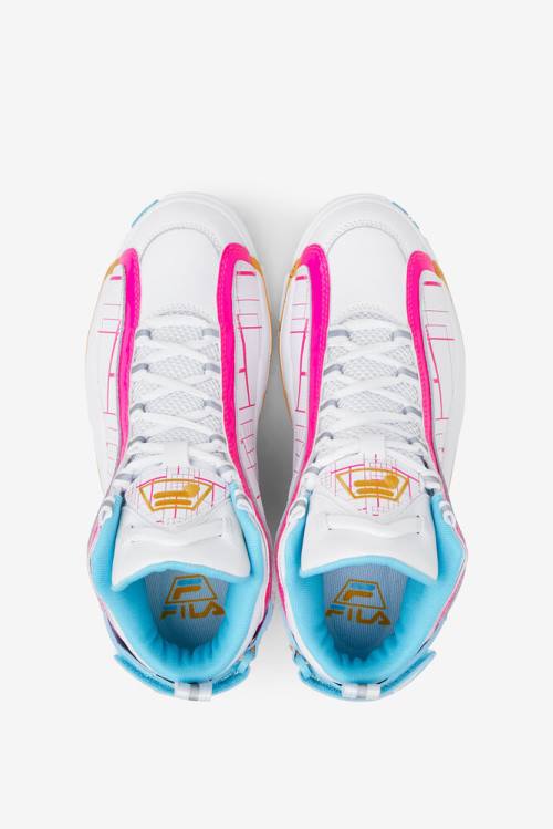 Fila Grant Hill Naisten 2 Tennarit Valkoinen Pinkki Sitruuna | Fila058BO