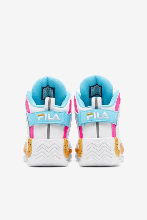Fila Grant Hill Naisten 2 Tennarit Valkoinen Pinkki Sitruuna | Fila058BO