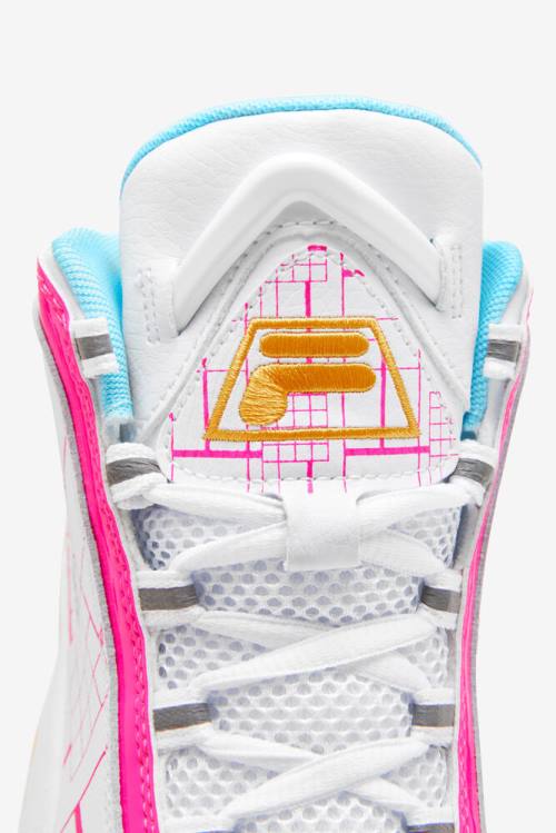 Fila Grant Hill Naisten 2 Tennarit Valkoinen Pinkki Sitruuna | Fila058BO