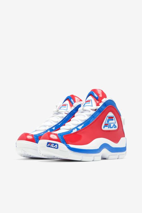 Fila Grant Hill Naisten 2 Tennarit Valkoinen Punainen Sininen | Fila789TQ