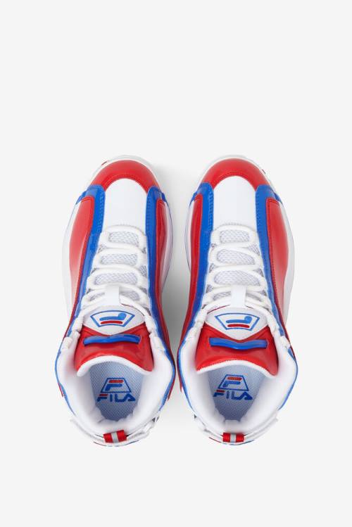 Fila Grant Hill Naisten 2 Tennarit Valkoinen Punainen Sininen | Fila789TQ