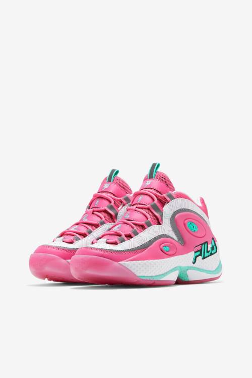 Fila Grant Hill Naisten 3 Tennarit Valkoinen Pinkki | Fila689WG