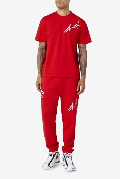 Fila Grant Hill Orson Miesten Housut Punainen | Fila798GE