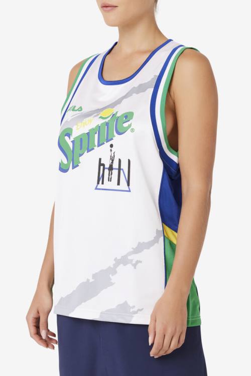 Fila Grant Hill X Sprite Tank Miesten T Paidat Valkoinen Sininen | Fila829DV