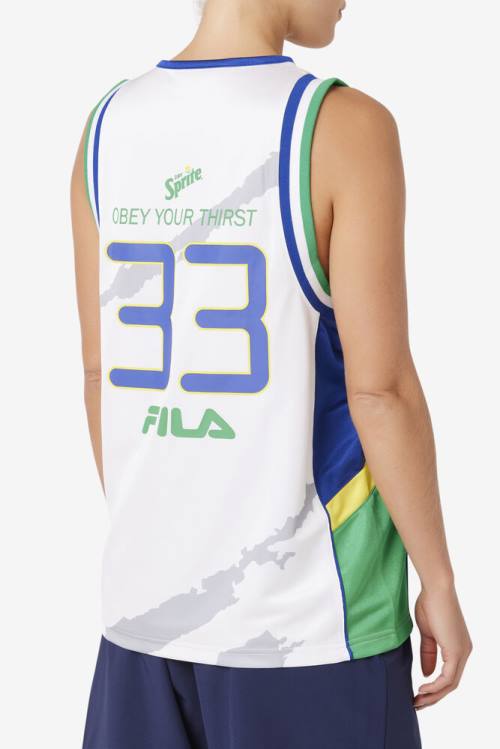 Fila Grant Hill X Sprite Tank Miesten T Paidat Valkoinen Sininen | Fila829DV