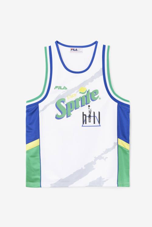 Fila Grant Hill X Sprite Tank Miesten T Paidat Valkoinen Sininen | Fila829DV