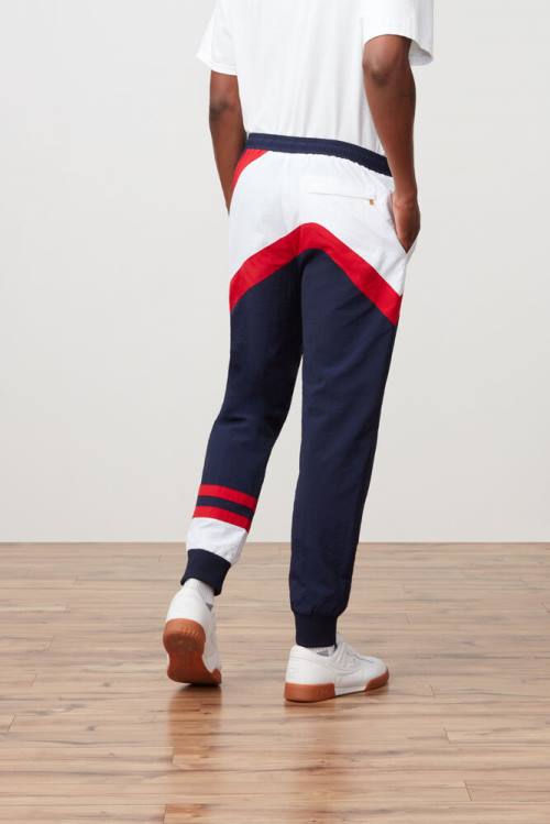 Fila Grant Hill Zenith Woven Miesten Housut Laivastonsininen Punainen Valkoinen | Fila043ZK