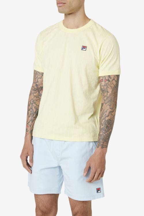 Fila Guillo Tee Miesten T Paidat Keltainen Valkoinen | Fila903GO