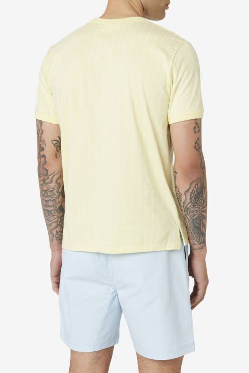 Fila Guillo Tee Miesten T Paidat Keltainen Valkoinen | Fila903GO