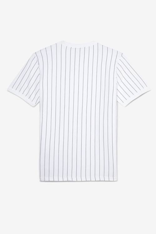 Fila Guillo Tee Miesten T Paidat Valkoinen Laivastonsininen | Fila906DG