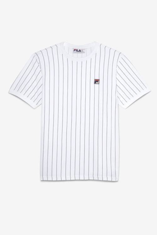 Fila Guillo Tee Miesten T Paidat Valkoinen Laivastonsininen | Fila906DG