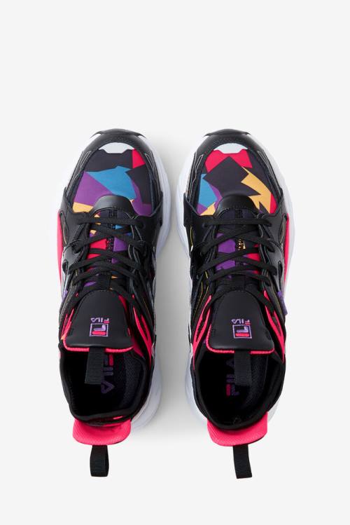 Fila Hallasan '90s Naisten Tennarit Mustat Pinkki Valkoinen | Fila051BH