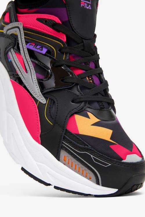 Fila Hallasan '90s Naisten Tennarit Mustat Pinkki Valkoinen | Fila051BH