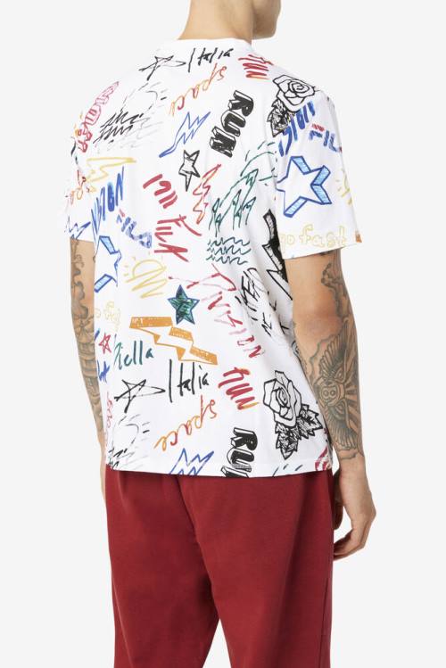 Fila Hiransh Tee Miesten T Paidat Valkoinen | Fila923XU