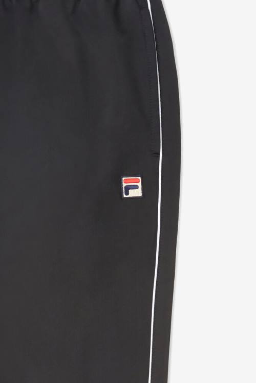 Fila Italia Track Miesten Housut Mustat Valkoinen | Fila051HF