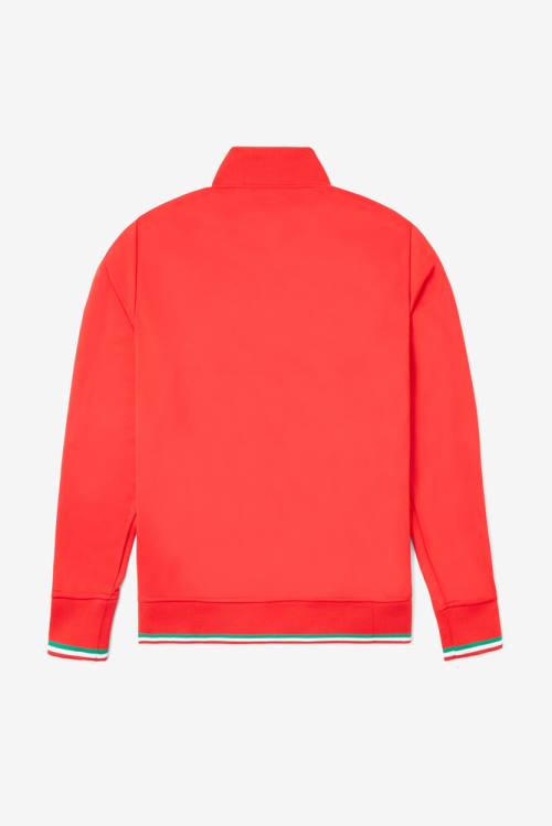 Fila Italia Track Miesten Takki Punainen Valkoinen | Fila857ME