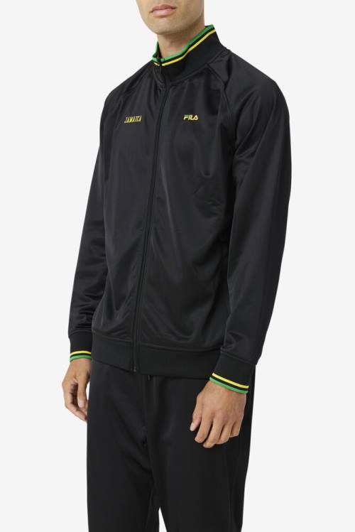 Fila Jamaica Track Naisten Takki Mustat Keltainen Vihreä | Fila073NX