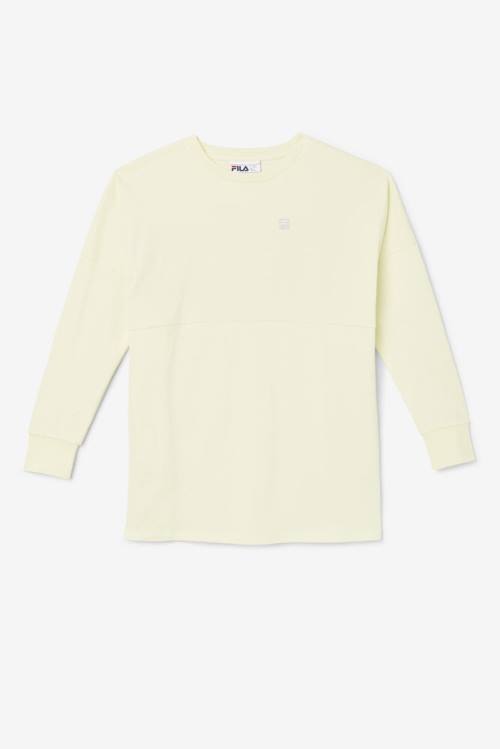 Fila Janet Oversized Long Sleeve Tee Naisten T Paidat Keltainen | Fila680OH