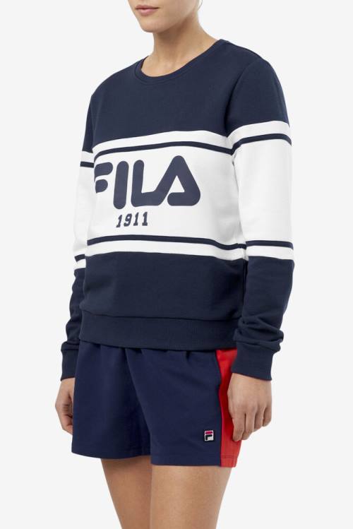 Fila Jayla Crew Naisten Puserot Laivastonsininen | Fila305QC