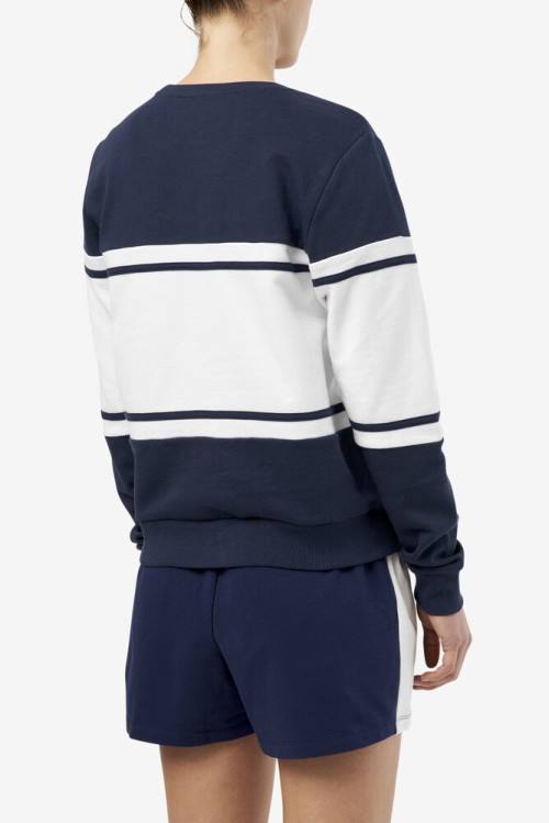 Fila Jayla Crew Naisten Puserot Laivastonsininen | Fila305QC