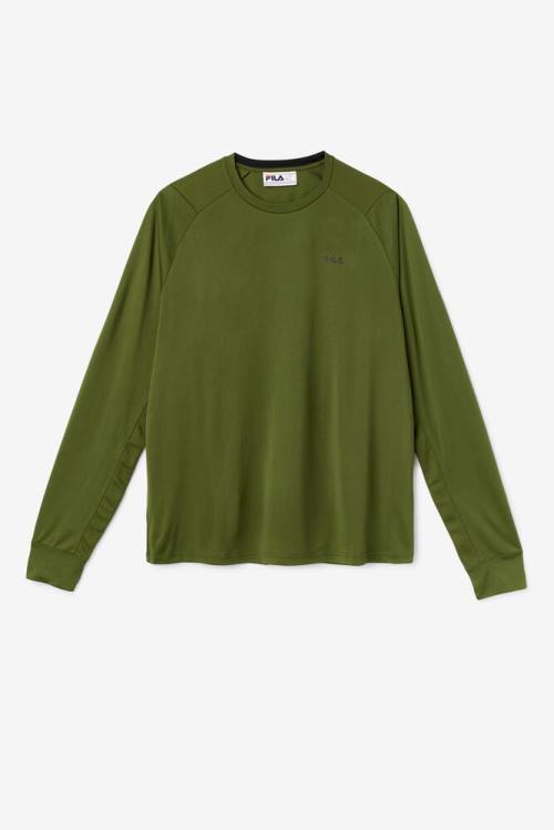 Fila Jazam Long Sleeve Crew Miesten T Paidat Mustat | Fila435MJ