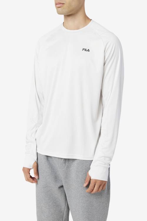 Fila Jazam Long Sleeve Crew Miesten T Paidat Mustat | Fila560PD