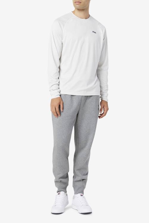 Fila Jazam Long Sleeve Crew Miesten T Paidat Mustat | Fila560PD