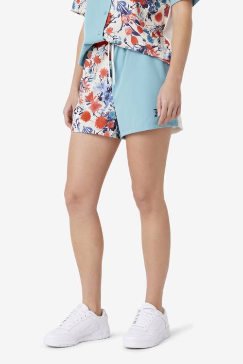 Fila Jessica Camp Naisten Shortsit Sininen Valkoinen Oranssi | Fila409UE