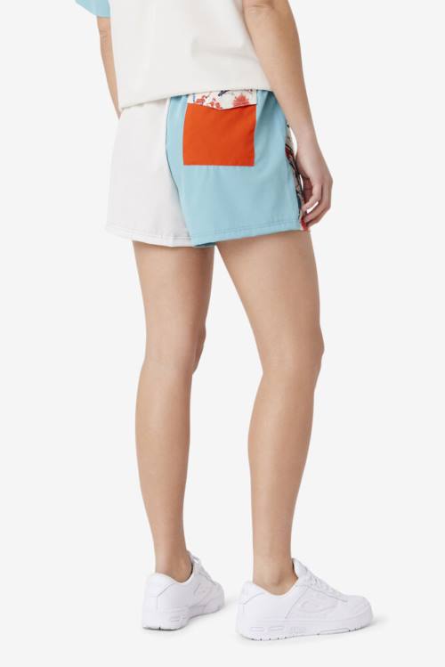 Fila Jessica Camp Naisten Shortsit Sininen Valkoinen Oranssi | Fila409UE
