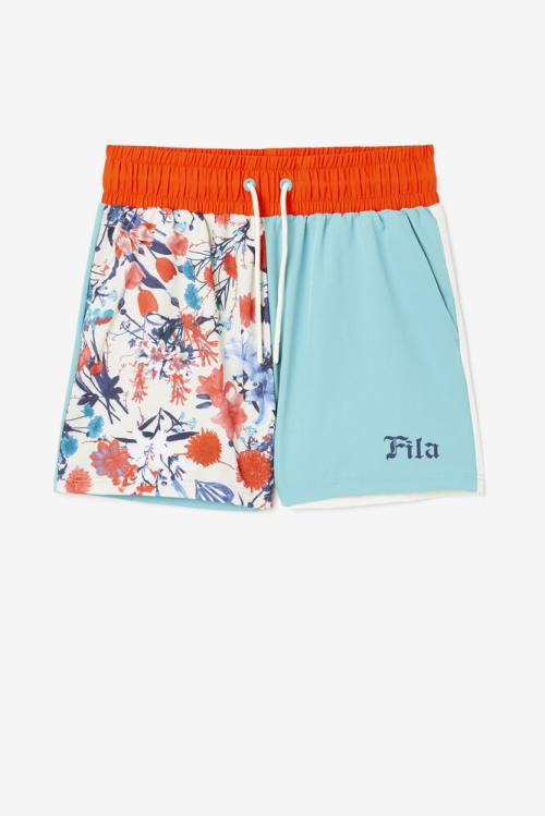 Fila Jessica Camp Naisten Shortsit Sininen Valkoinen Oranssi | Fila409UE