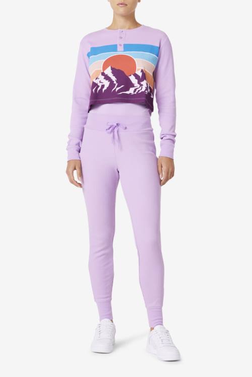 Fila Jordyn Thermal Jogger Naisten Housut Vaaleanvioletit | Fila196PH