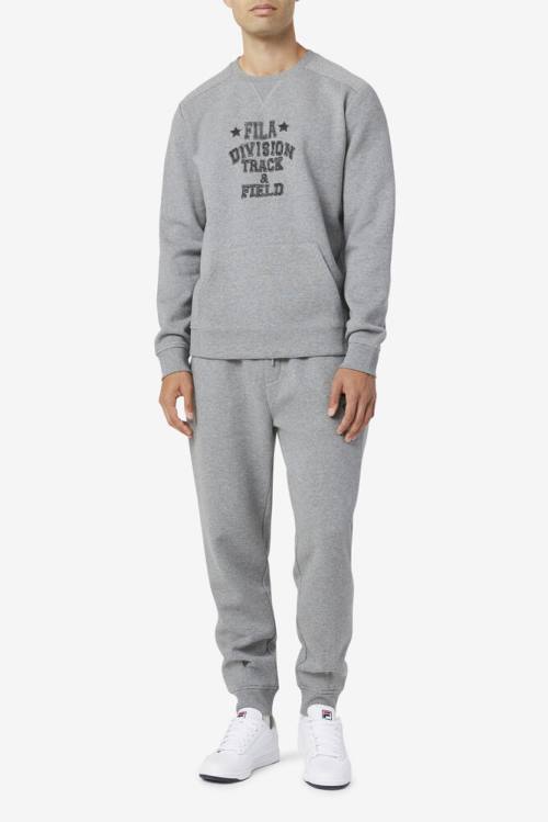 Fila Juddah Crew Miesten Puserot Harmaat | Fila605VZ