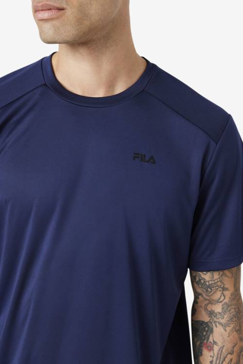 Fila Kaab Crew Miesten T Paidat Laivastonsininen Mustat | Fila598VE