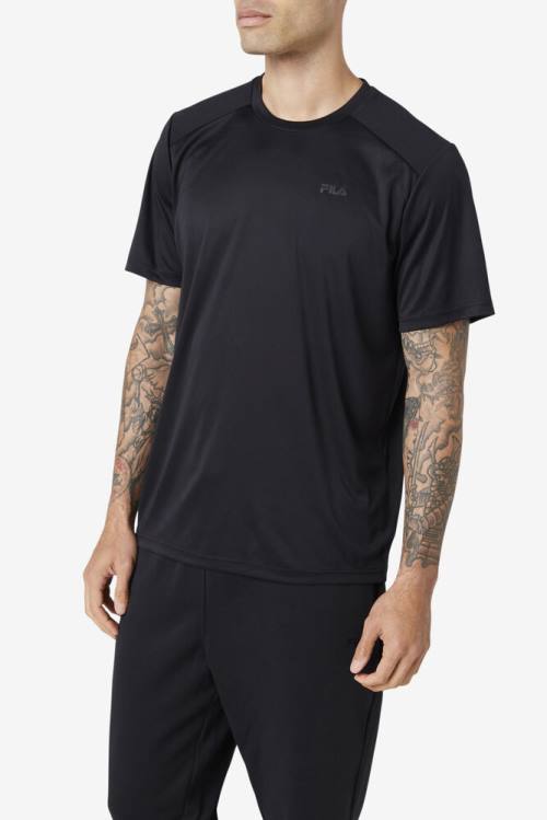 Fila Kaab Crew Miesten T Paidat Mustat | Fila235VQ