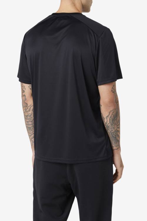 Fila Kaab Crew Miesten T Paidat Mustat | Fila235VQ