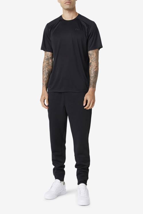 Fila Kaab Crew Miesten T Paidat Mustat | Fila235VQ