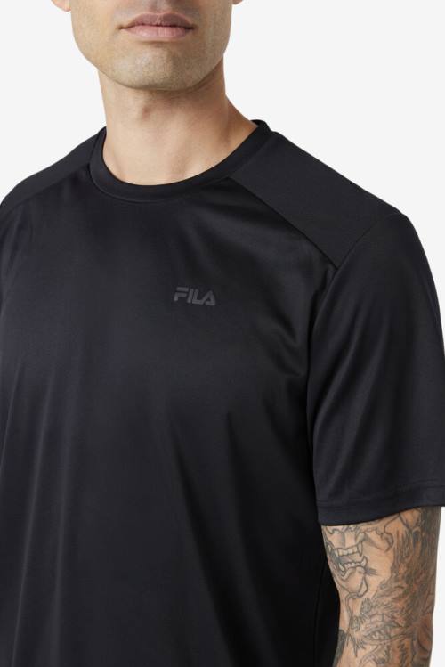 Fila Kaab Crew Miesten T Paidat Mustat | Fila235VQ