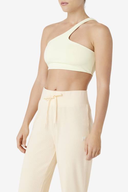 Fila Kady Asymmetric Bra Naisten Topit Keltainen | Fila032IQ